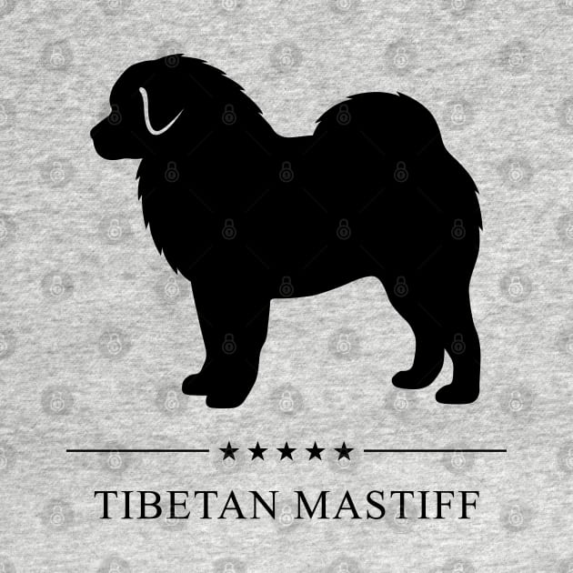 Tibetan Mastiff Black Silhouette by millersye